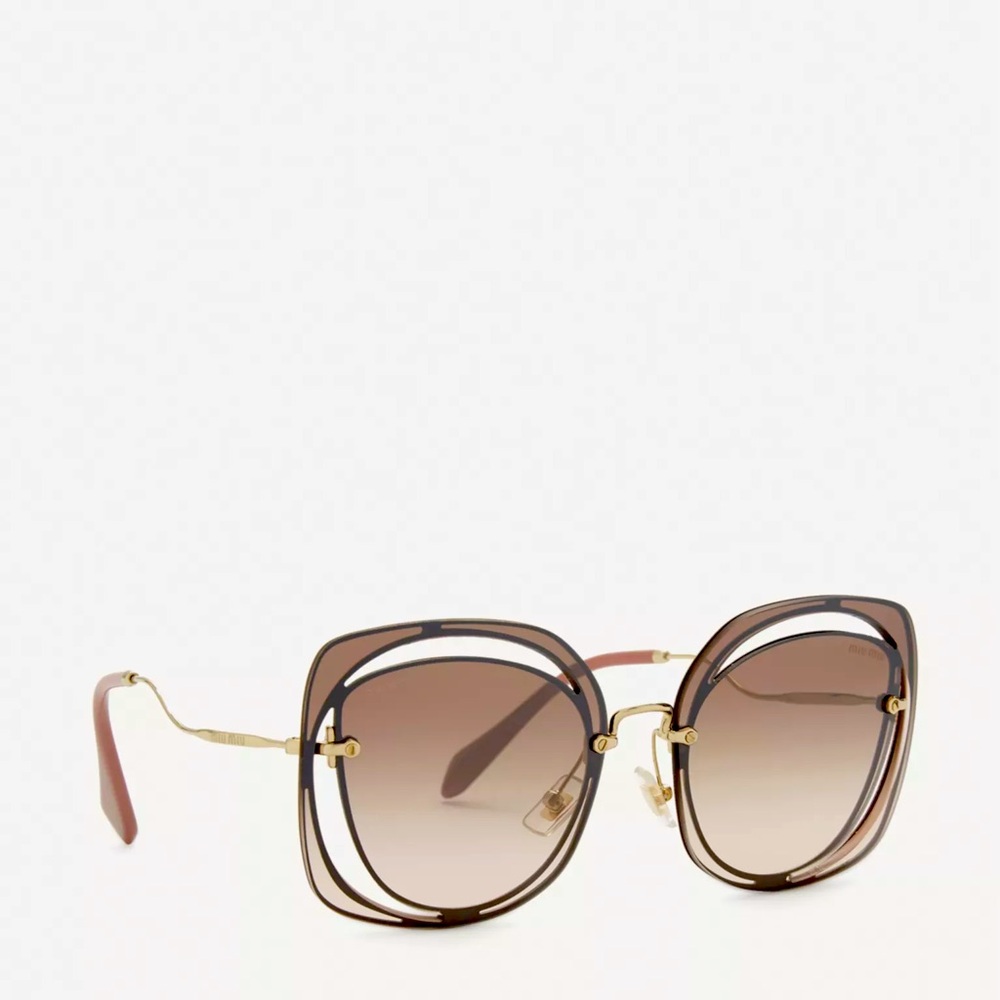 MIU MIU 54S MU54SS SMU54s SUNGLASSES GRADIENT WOMEN OVERSIZED DESIGNER SHADES